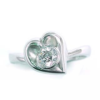 (Brand アニーベル) Pt ダイヤモンドデザインリング（婚約指輪エンゲージリング）楽ギフ_包装02P26Mar16