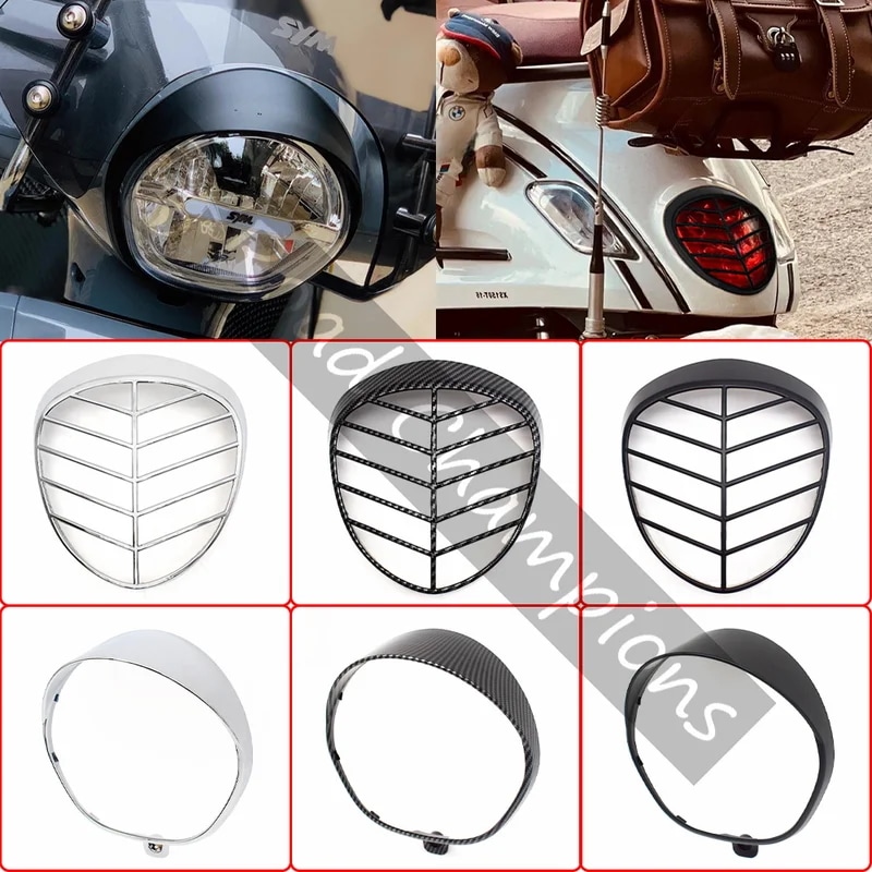 モーターサイクルヘッドライト,リムリングガードフレーム,ダッシュボードカバー,sym fidle 4 5用,バイクアクセサリー