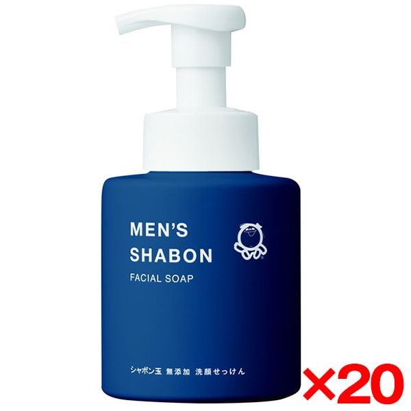 20個セット シャボン玉石鹸 メンズシャボン フェイシャルソープ 300ml
