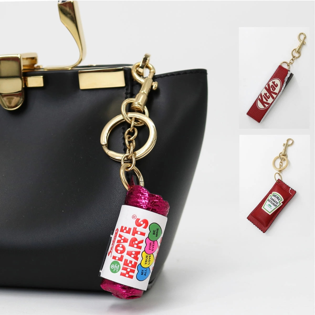 バッグチャーム Kit Kat 5050925188302/Love Hearts 5050925162821/ Ketchup 5050925