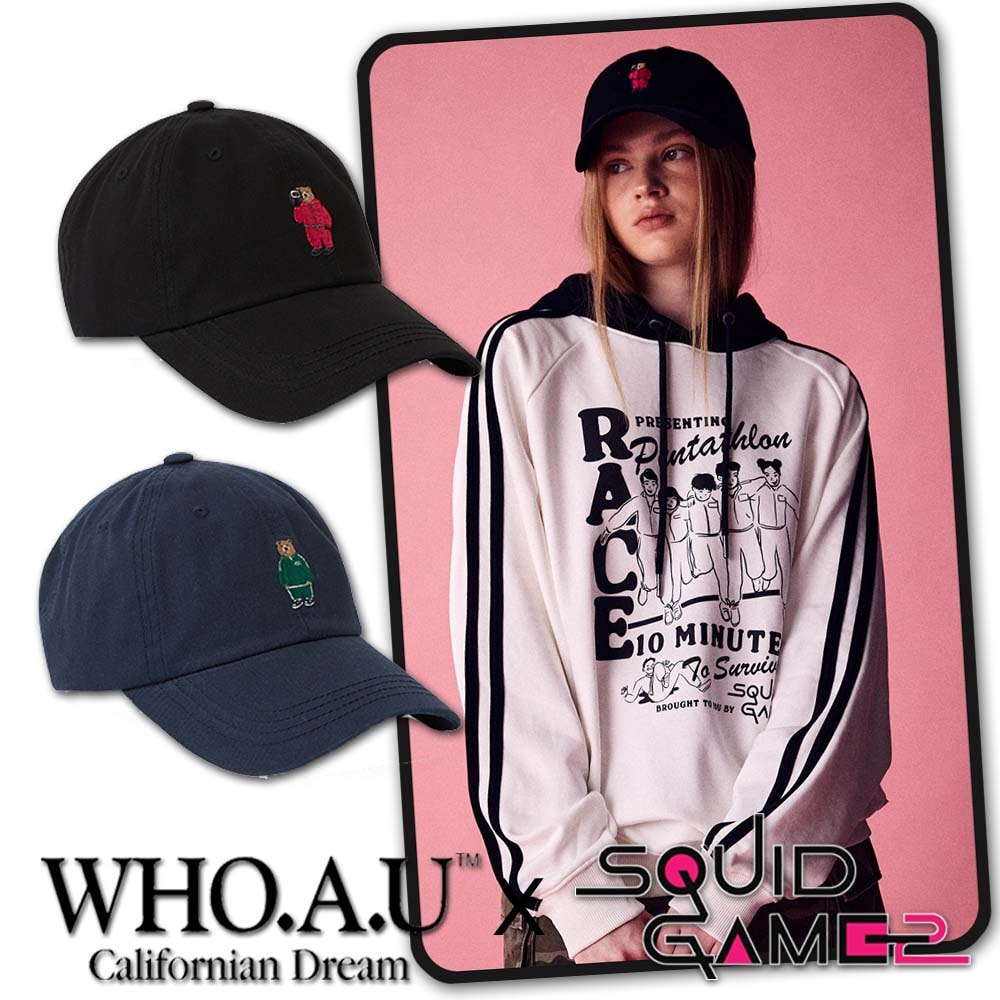 [WAU x SQUID GAME] Steve Ball Cap 2color イカゲーム スティーブ ボールキャップ 2種 / ユニセックス