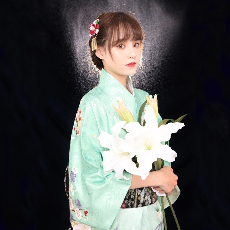浴衣 和風着物女性改良版訪問掛け裏地着やすいバージョンではない 夏祭り 花火大会 文化祭 学園祭