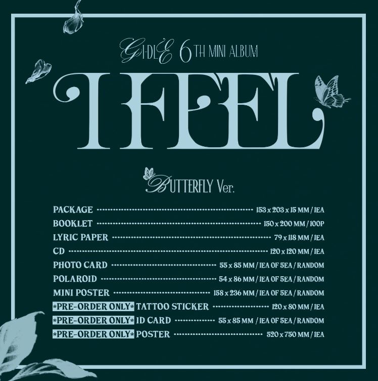 (G)I-DLE-I FEEL / ミニアルバム6集 (Butterfly Ver.)