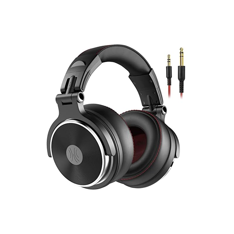 【国内即発】OneOdio Pro50 ハイレゾ ヘッドホン 有線 50mmドライバー プロフェッショナル モニターヘッドホン DJ用 密閉型 スタジオ用/楽器練習/ミキシング/TV視聴/映画鑑賞 黒