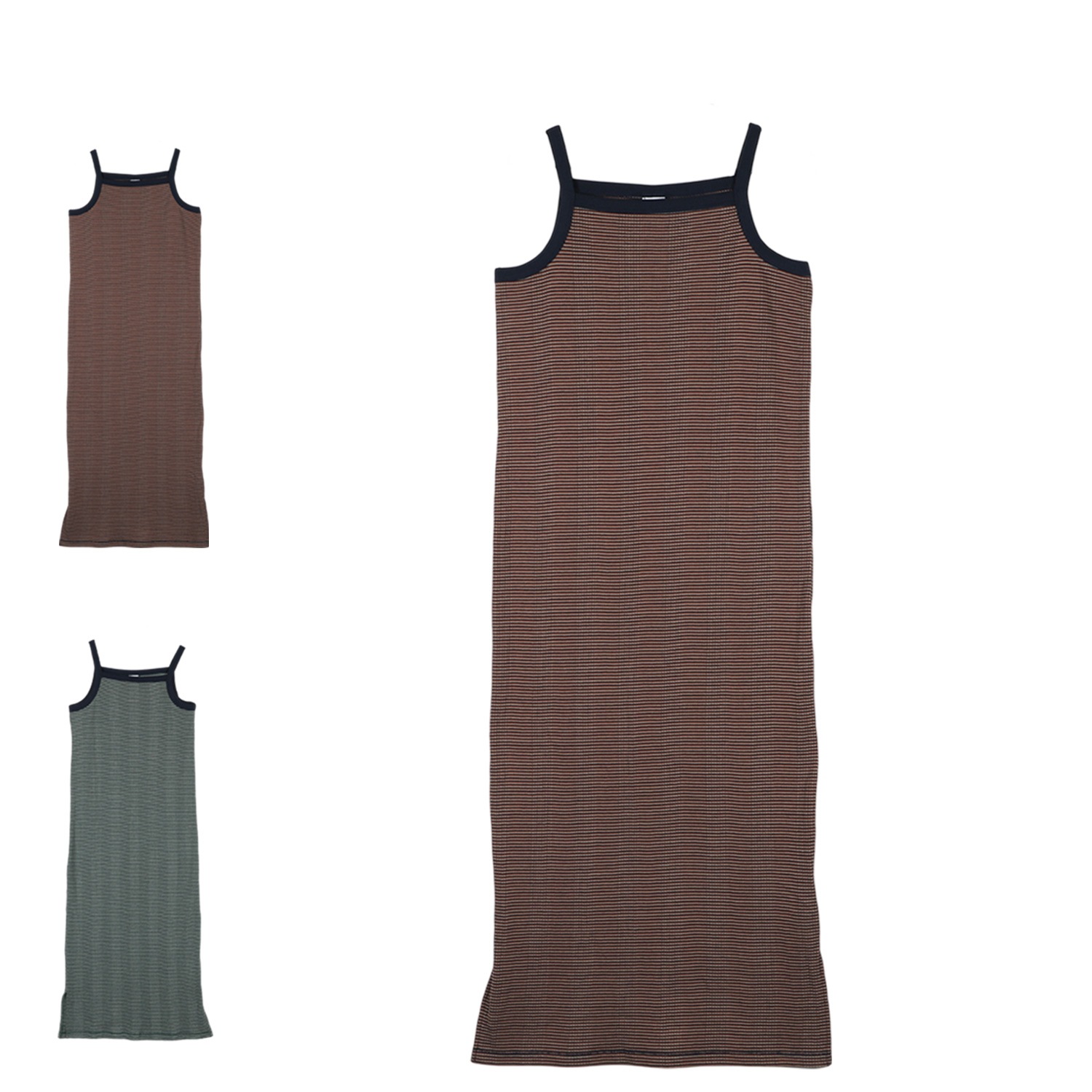 ワンピース キャミワンピース レディース ボーダー ネイビー グリーン CW-Z324 5,367円