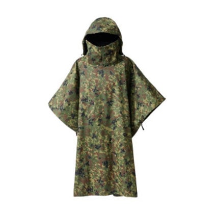 ダンロップ アンアクター 迷彩ポンチョ グリーンカモ GKP02-D