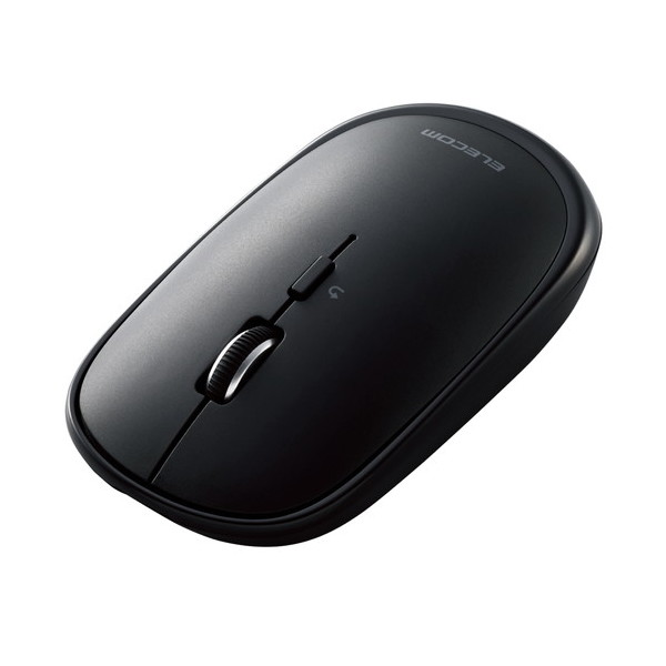 M-TM15BBBK ワイヤレスマウス 無線 Bluetooth 静音 4ボタン 充電式 軽量 薄型 3台同時接続 左右対称 ブラック メーカー直送