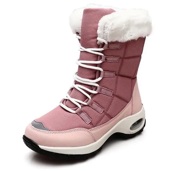 New Winter Women Boots High Quality Warm Snow Boots Lace-up Comfortable Ankle Boots Outdoor Waterpro