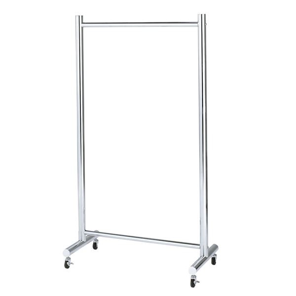 極太 ハンガーラック/コートハンガー 幅890mm スチール キャスター付き リビング ベッドルーム 寝室 組立品