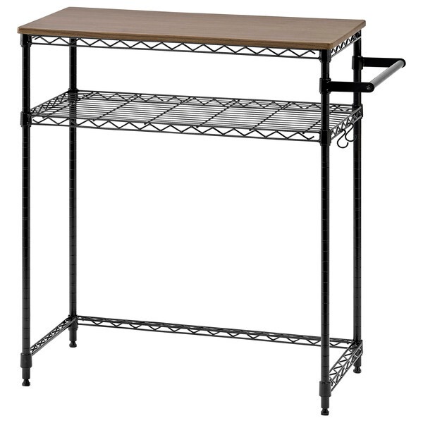 CMM-PRL7590-B ブラック カラーメタルラック ロータイプ メーカー直送