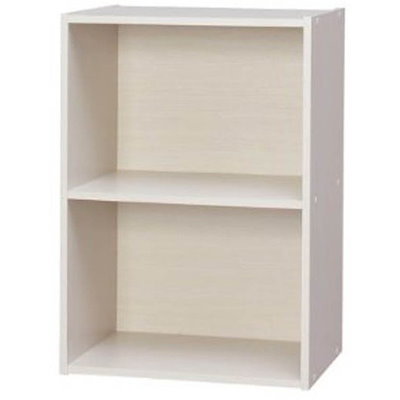 他サイト： アイリスオーヤマ カラーボックス 本棚 テレビ台 1人暮らし 一人暮らし 2段 収納ボックス ケース おしゃれ ラック コスメ収納 幅41.5×奥行29×高さ59.5cm オフホワイト CX-2の商品画像