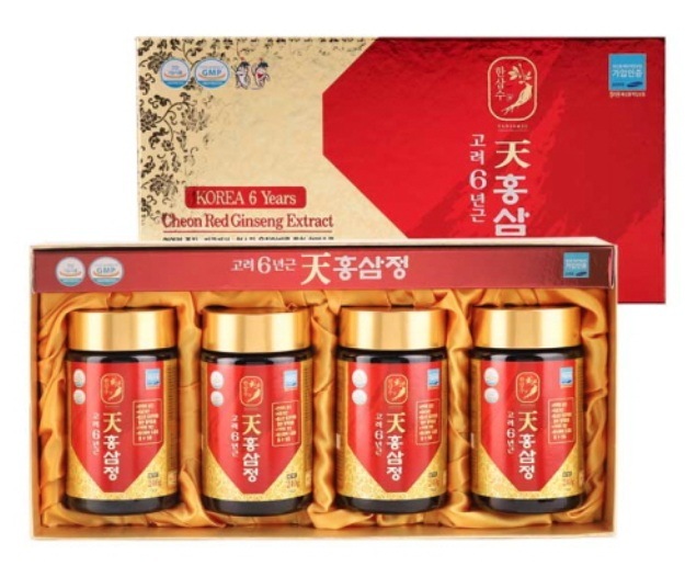 (大韓紅参振興公社) 高麗天紅蔘精 4本セット（240g × 4瓶）/ ショッピングバッグ付き / 고려천홍삼정 4P(240g X 4병) (쇼핑백포함)