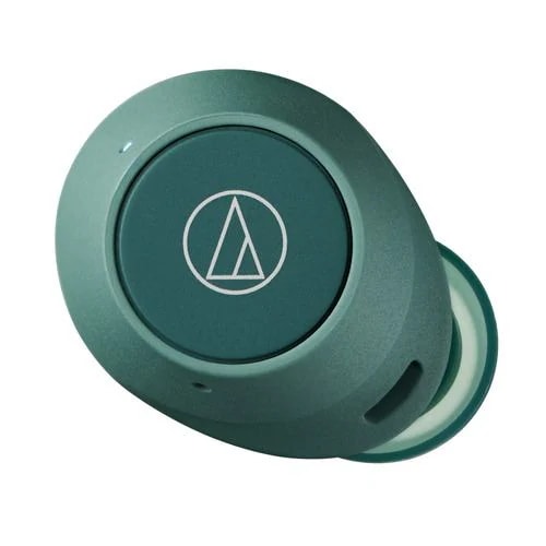 【推奨品】オーディオテクニカ ATH-CKS30TW+ GR ワイヤレスイヤホン 左右分離 Bluetooth ノイズキャンセリング グリーン