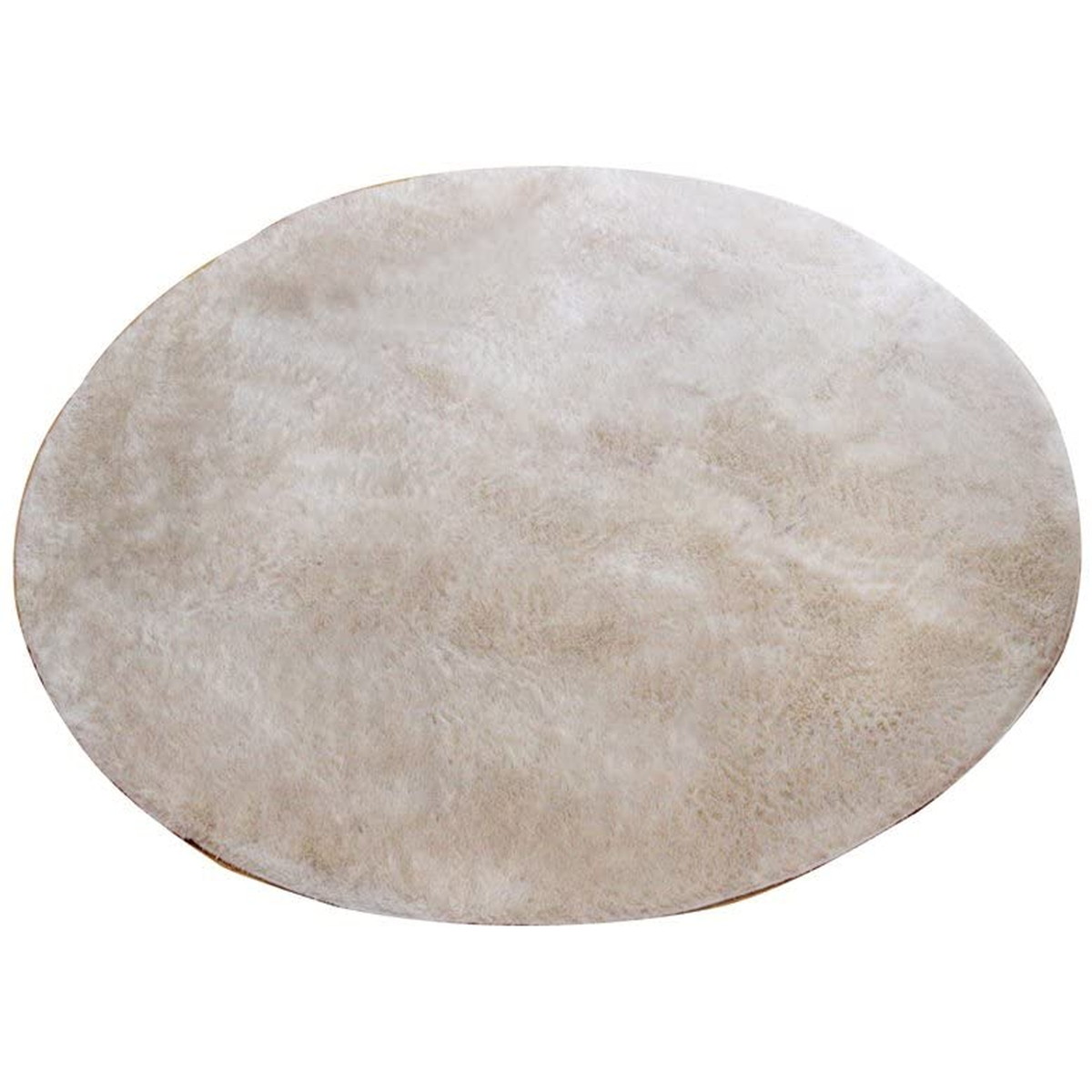 【i】ラグ カーペット 2畳 無地 シャギー調 選べる7色 円形 『ラルジュ』 アイボリー 約185cm丸(ホットカーペット対応)【北海道・沖縄・離島不可】【代引不可/沖縄 6,955円