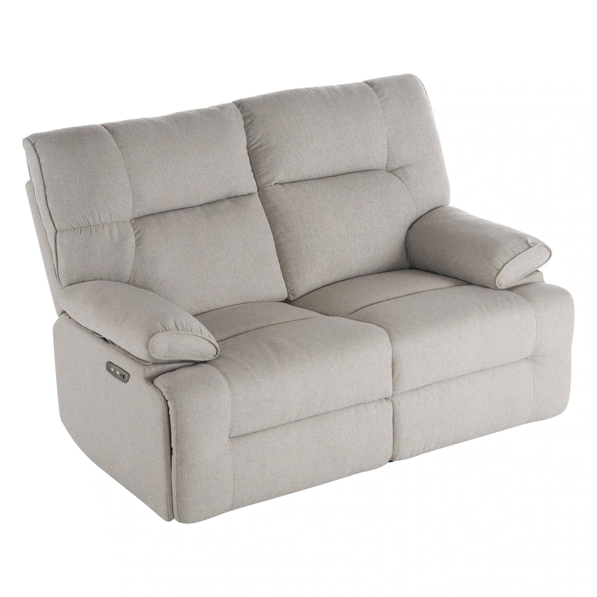 耐圧分散 【国内発送】リクライニングチェア リクライニングソファ パーソナルチェアー 2人掛け ファブリック 電動 オットマン一体型 電動ソファ リクライニングチェ 左右独立調節150 リクライニング