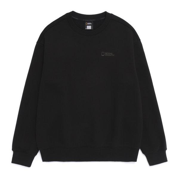 N261USW901 グリフィン セミオーバーフィット スウェットシャツ BLACK