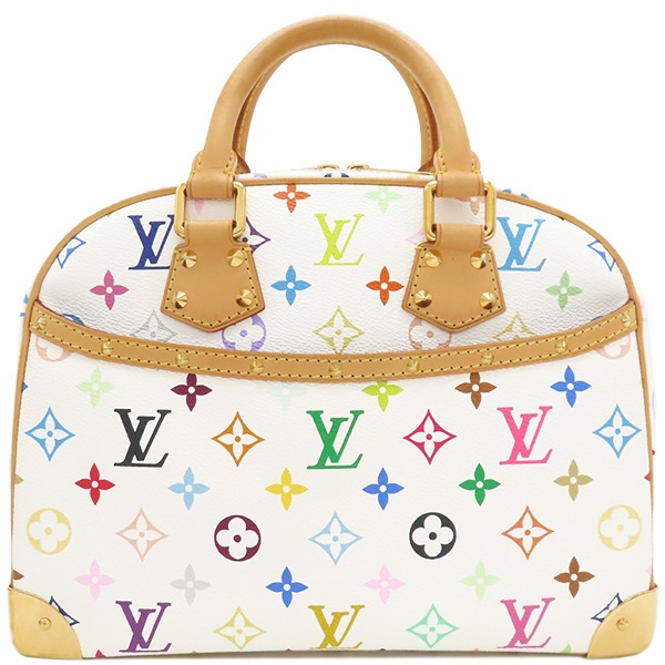 ルイヴィトン LOUIS VUITTON ハンドバッグ トゥルーヴィル モノグラムマルチカラー ブロン ゴールド金具 白 M92663 MI0055 【保存袋】【中古】