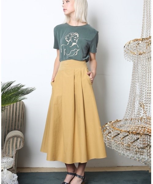 LADY MUSE MODAL T-SHIRT [GREEN] [韓国直送]