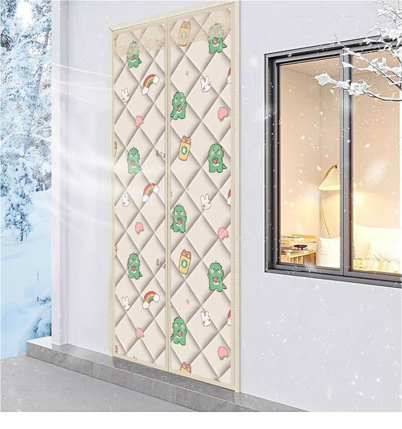 間仕切り 部屋 厚手 ドアカーテン 冷房 省電対策 間仕切り 目隠し 取り付け簡単 断熱 寒さ対策 冷暖房効率UP 玄関 冷気ストップ 部屋 暖簾 中綿入り のれん 暖房 防水 保温 防寒 防風 ドア