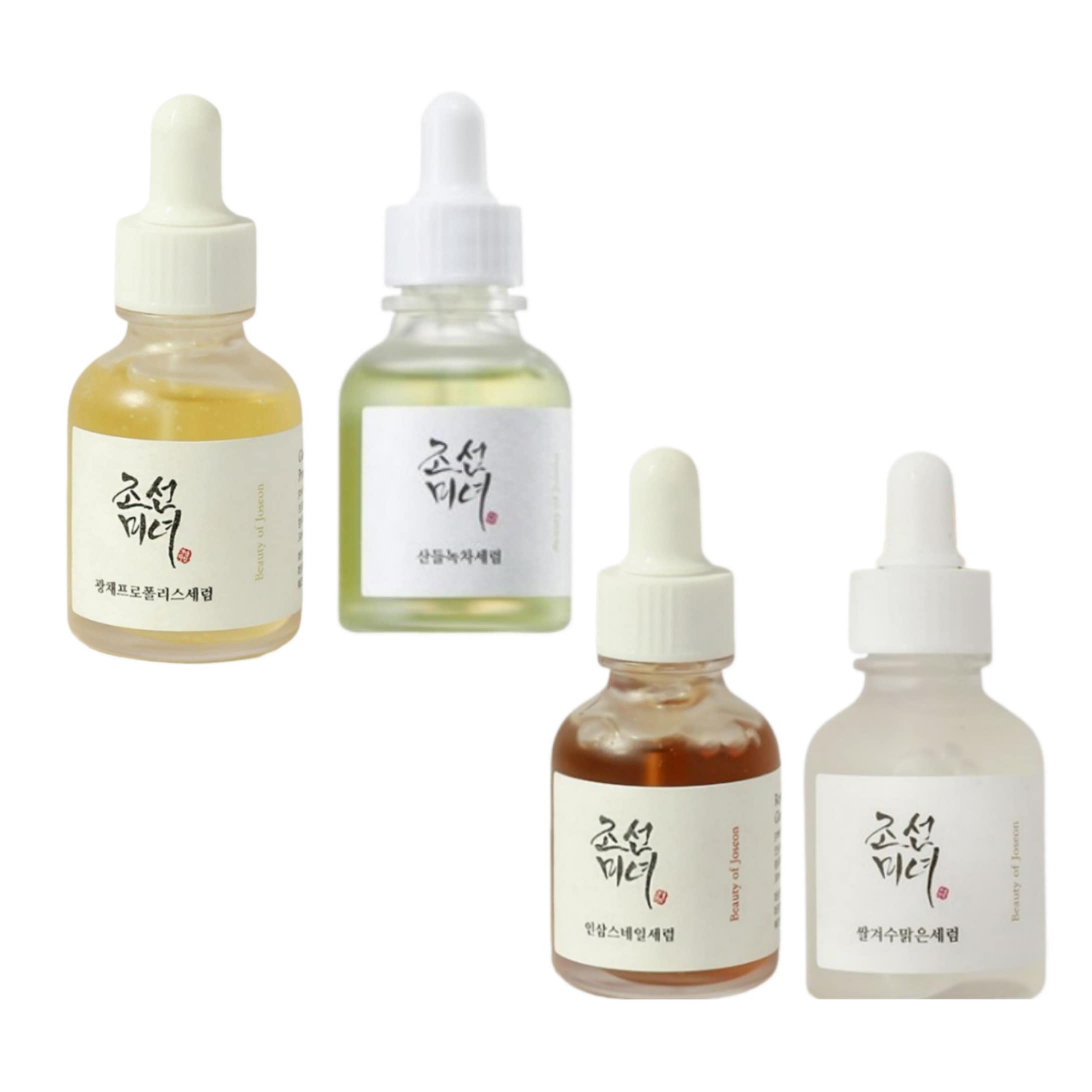 朝鮮美女 一発セラム ディスカバリーキット 10ml X 4ea （サンドゥル緑茶セラム/光彩プロポリスセラム/高麗人参スネイルセラム/米ぬかきれいなセラム）