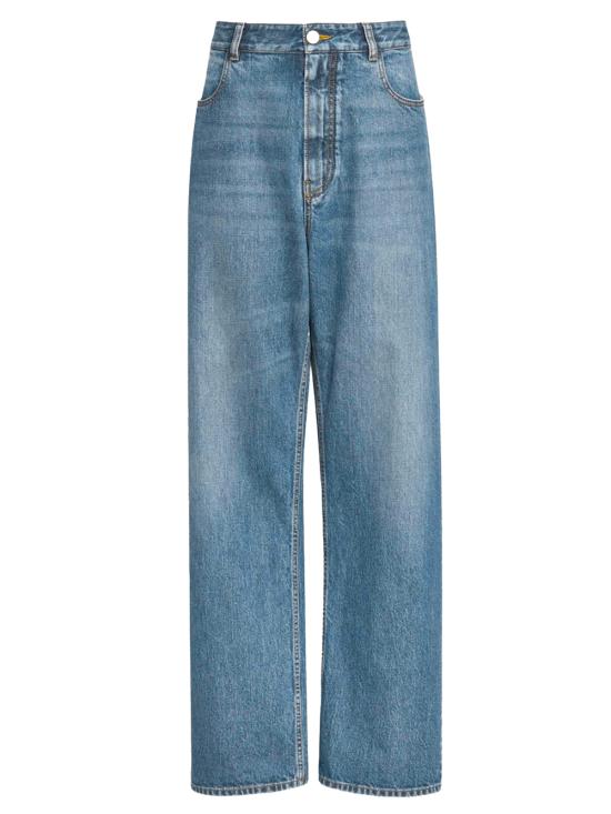 ALAIA Women Denim Pants AA9P1264D007B 517 BLEU DELAVE