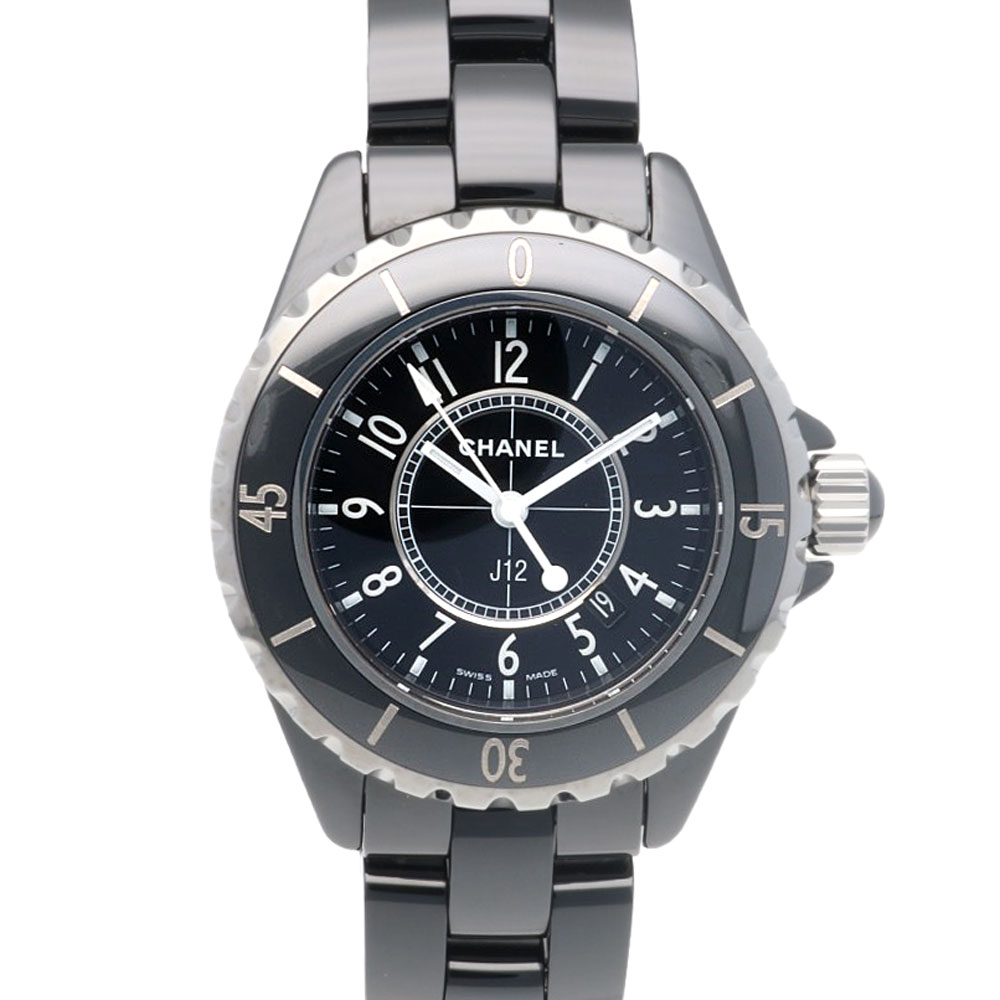 シャネル J12 腕時計 セラミック クオーツ 1年保証 CHANEL 中古