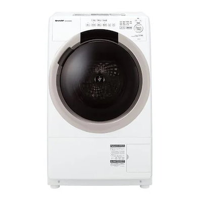 他サイト： シャープ ドラム洗濯機 右開き 洗濯7.0kg 乾燥3.5kg 幅64cm プラズマクラスター おしゃれ着 ES-S7K-CR ベージュ系の商品画像
