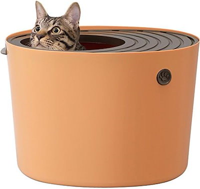 Qoo10] アイリスオーヤマ アイリスオーヤマ 猫 トイレ 上から猫