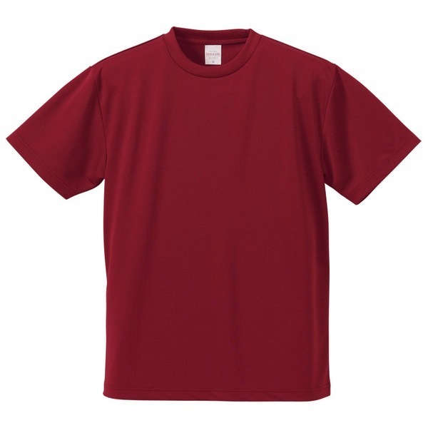 UVカット/吸汗速乾/5枚セット/4.1オンスさらさらドライ Tシャツ バーガンディー M