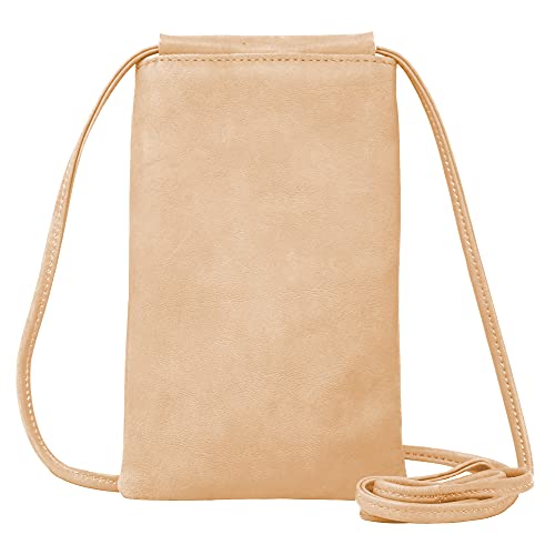 REOLF スマホポーチ 本革 日本製 ショルダーバッグ メンズ レディース 携帯ポーチ (Pink)