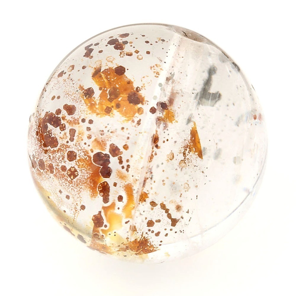 「1点もの 現品」 1粒売り 天然 オーラクォーツ ブラジル産 13mm パワーストーン バラ売り 天然石 パワーストーン ばら売り ビーズ 穴あき 1玉売り アクセサリー パー zz000123-n