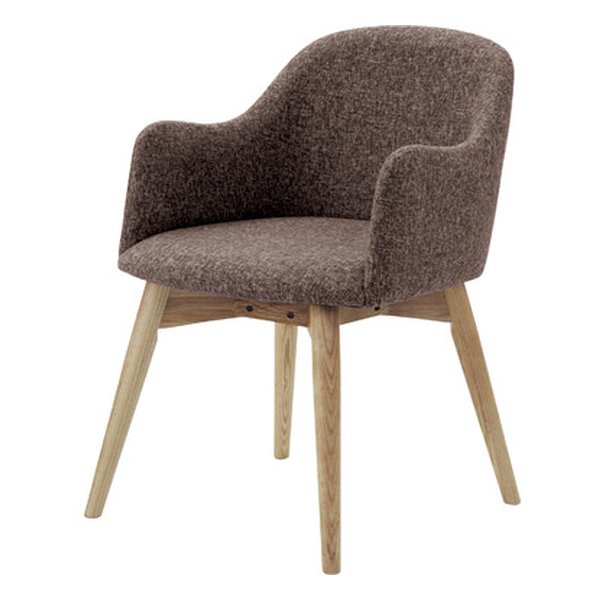 カラメリ チェア ナチュラル/ブラウン 幅50×奥行き55×高さ73×座面高43cm KRM-010BR