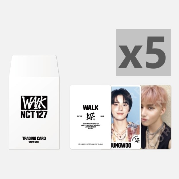 NCT 127 WALK : ON THE BEAT - RANDOM TRADING CARD SET_C VER. 5個