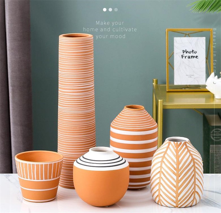 激安セール 水耕栽培 ホーム モデルルーム モダン セラミック花瓶 花 ソフトデコレーション 6,682円