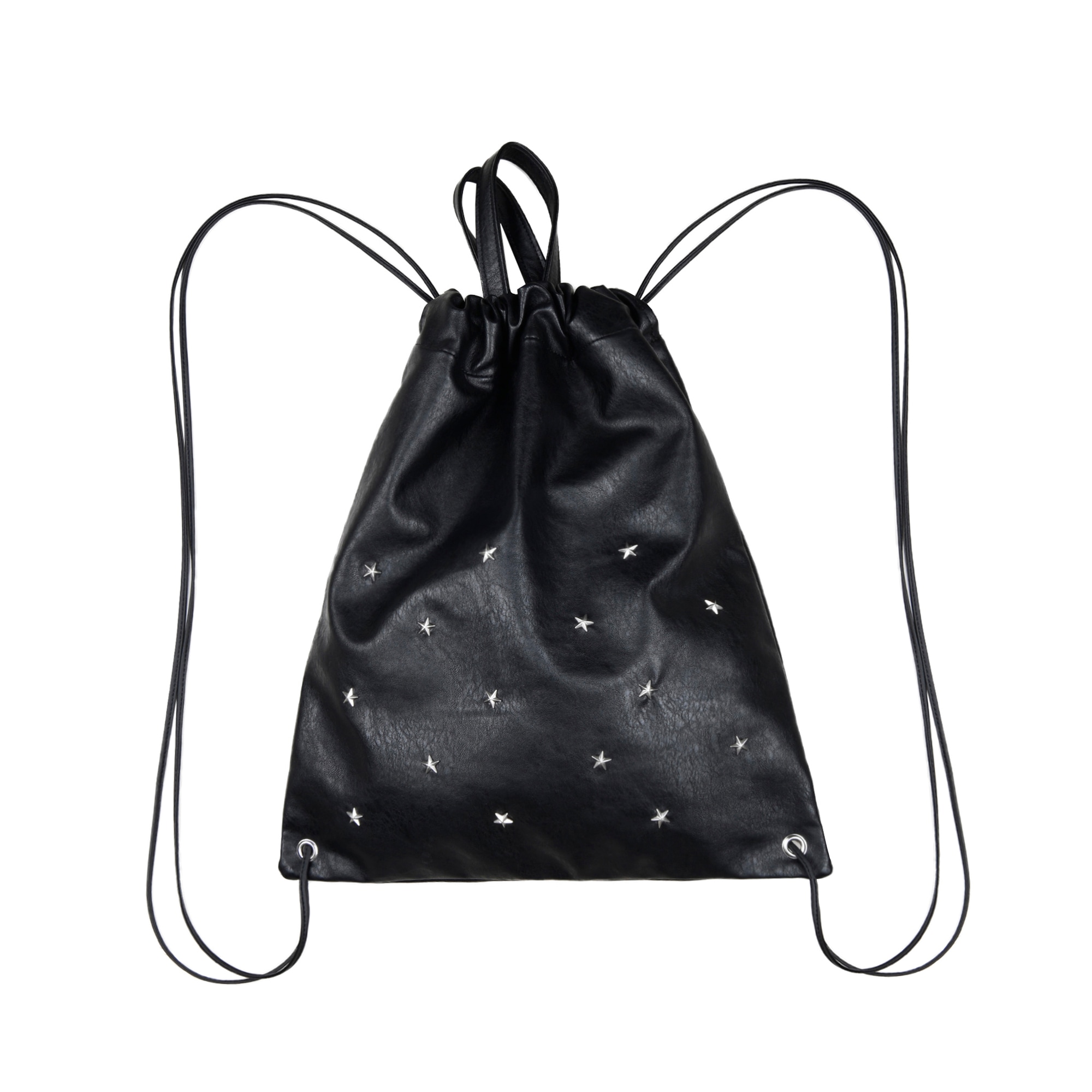 【aeae】 STELLA LEATHER GYMSACK : BLACK 9,790円