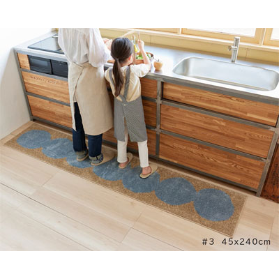 日本製 スミノエ キッチンマット オダンゴマット ODANGOMAT 防ダニ 45×240cm