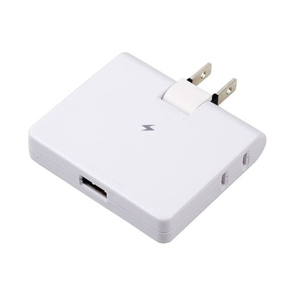 (20個セット) YAZAWA 雷ガード付コーナータップ 2AC+1USB2.4A ホワイト H6CK3001UWHX20