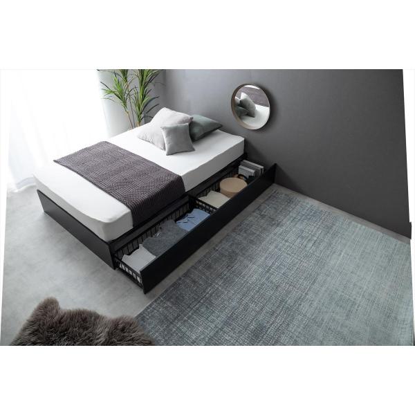 ベッド シングル 引き出し収納 スチール すのこ おしゃれ 北欧モダン スノコ チェストベット