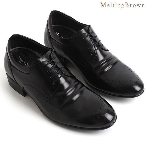 メンズ本革靴 背が高くなるフォーマル靴 d12