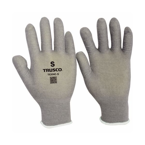 (まとめ) TRUSCO 発熱インナー手袋 Sサイズ グレー TEXNC-S 1双 (×30セット)