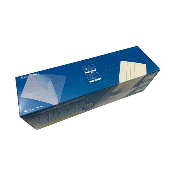 (まとめ) 伏見樹脂 マスクラップ 1箱(100シート) (×5セット)