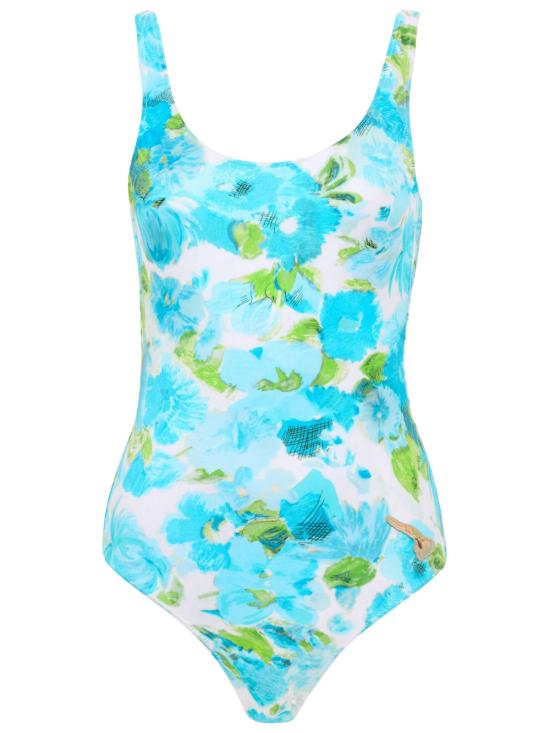 CHLOE Women One-Piece Swimsuits CH26UMB23342 91J WHITE BLUE 1