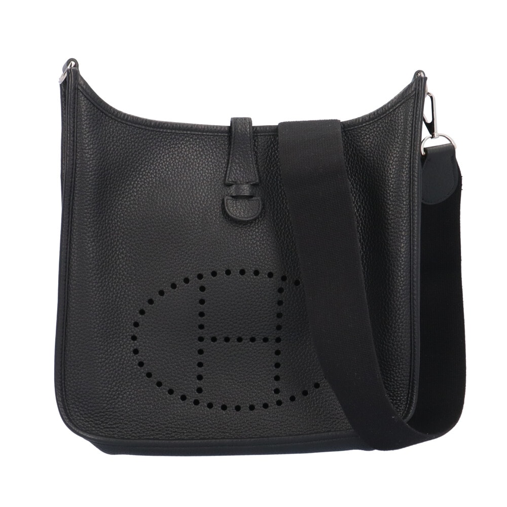 エルメス エブリンIII PM ショルダーバッグ レザー ブラック HERMES 中古 美品