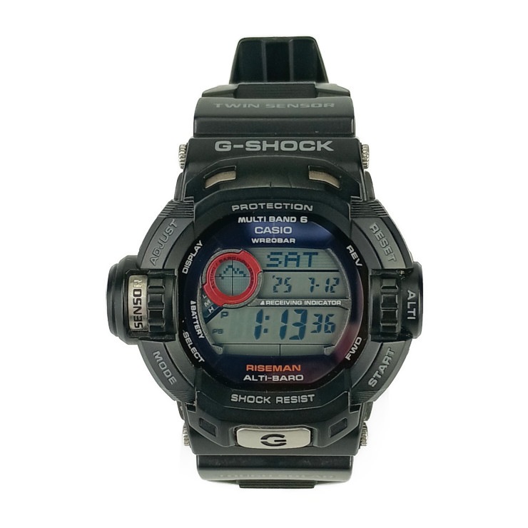 美品 CASIO カシオ 腕時計 G-SHOCK ライズマン GW-9200J デジタル文字盤 ラバー メンズ【本物保証】