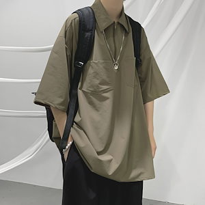 新しい夏 タイドブランド 日系 メンズポロシャツ 韓国メンズファッション半袖/メンズtシャツ/シャツ