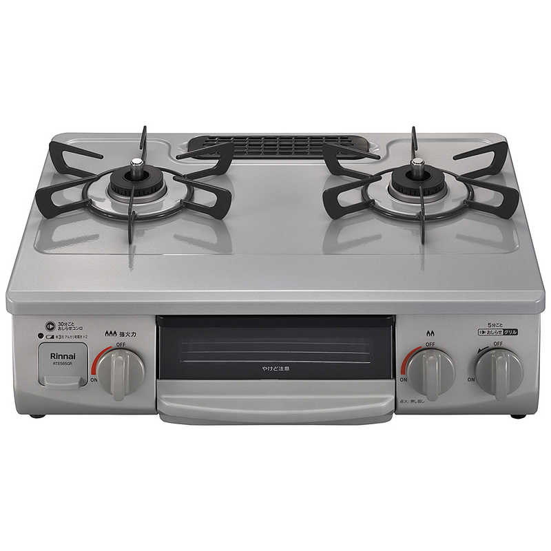 リンナイ　Rinnai　ガスコンロ ワンピーストップ スカイグレー [約56cm(コンパクトタイプ) /プロパンガス /左強火]　RTE565GRL