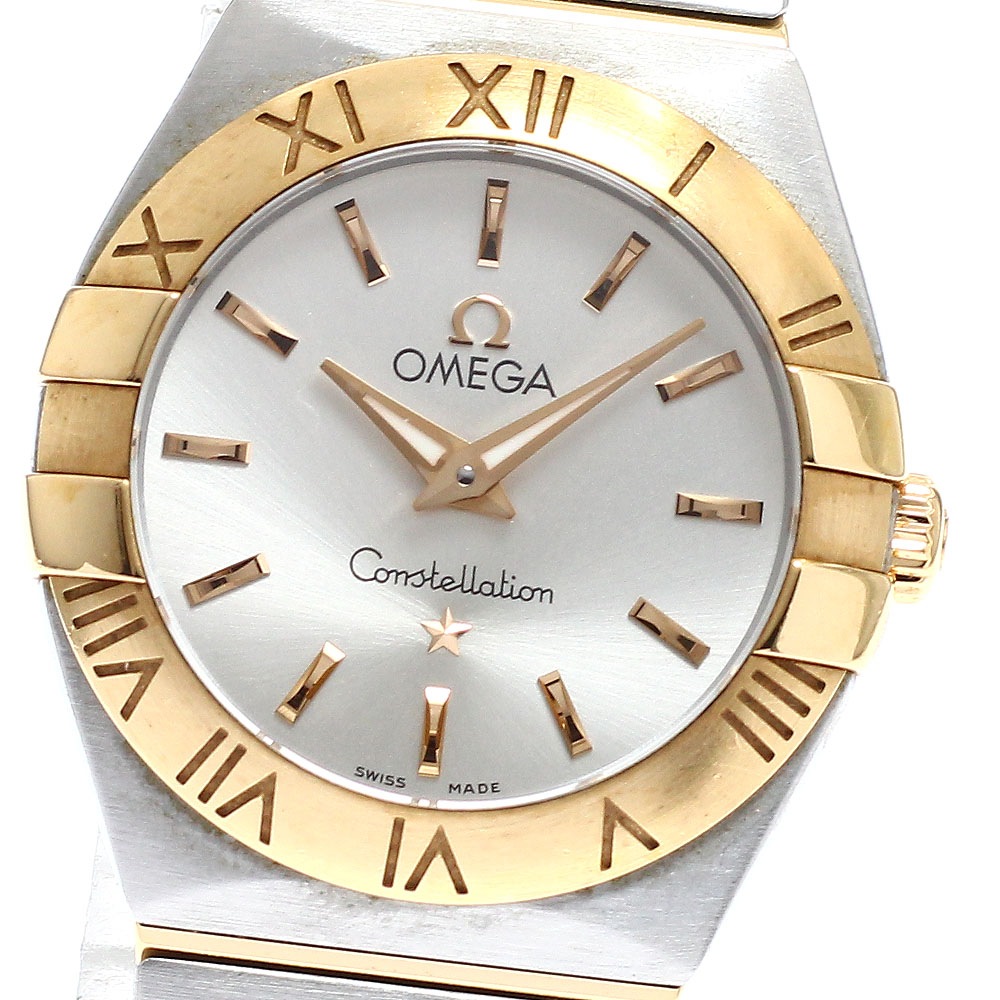 オメガ OMEGA 123.20.24.60.02.001 コンステレーション ブラッシュ コンビ クォーツ レディース 保証書付き_932890【中古】