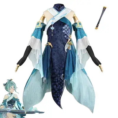 原神 げんしん コスプレ衣服 ピンばあや 歌塵浪市真君 コスチューム服 ハロウィン期間限定30％