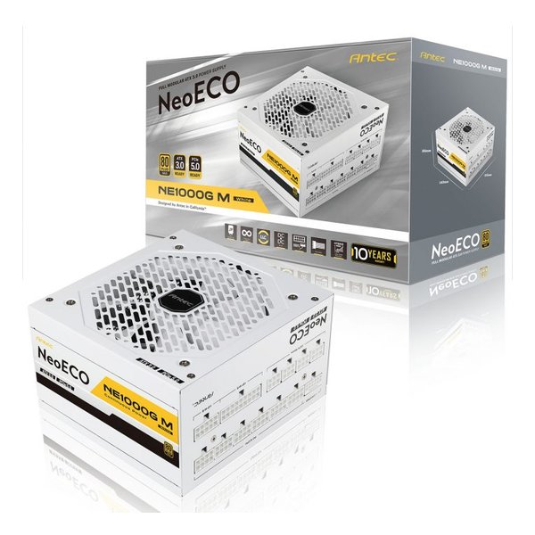 電源ユニット 80PLUS GOLD認証/1000W/ATX3.0/12VHPWRケーブル付属/ホワイト NE1000G M WHITE ATX 3.0