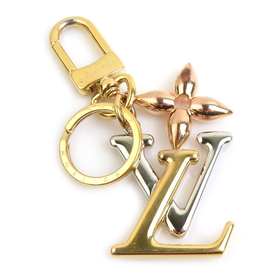 ルイ ヴィトン LOUIS VUITTON チャーム キーリング ポルト クレ LV ニューウェーブ メタル ゴールド/シルバー/ピンクゴールド ユニセックス M68449 56656k